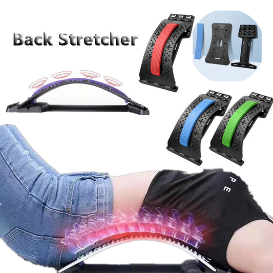 Adjustable Back Stretcher & Spine Support – Lumbar & Cervical Pain Relief Massage Board
