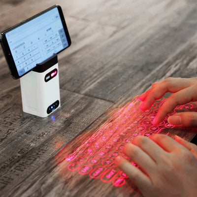 LEING FST Virtual Laser Keyboard – Bluetooth Wireless Projector Keyboard with Mouse Function for Phones, Tablets & Laptops