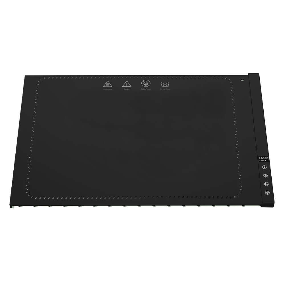 Foldable food insulation board heating mat in black color
