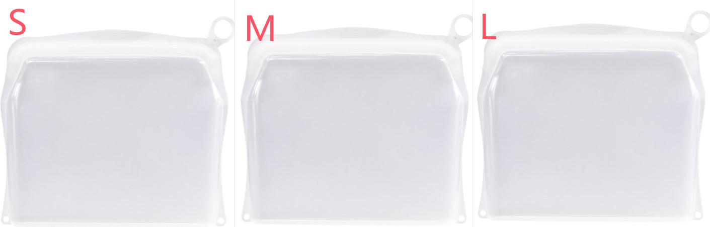 Kitchen Fruit And Vegetable Silicone Fresh-keeping Bag Thickened Food Daily Necessities Portable Self-sealing Storage Bag