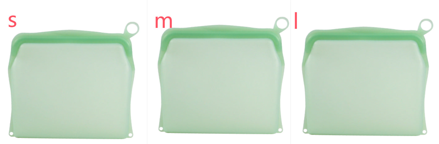 Kitchen Fruit And Vegetable Silicone Fresh-keeping Bag Thickened Food Daily Necessities Portable Self-sealing Storage Bag