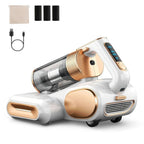 Mattress vacuum cleaner removing dust mites from mattress