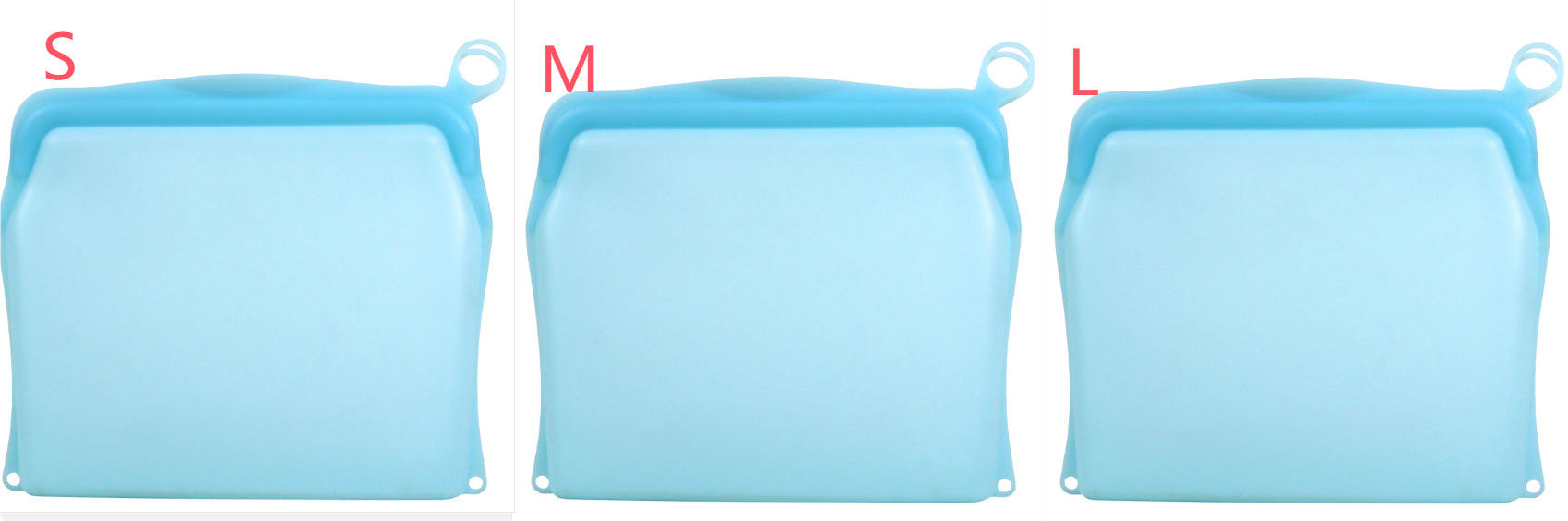 Kitchen Fruit And Vegetable Silicone Fresh-keeping Bag Thickened Food Daily Necessities Portable Self-sealing Storage Bag
