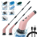 electric spin scrubber cordless cleaning bathroom tile and grout with spinning brush head
